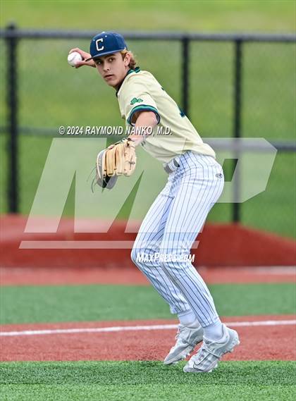 Thumbnail 2 in Cathedral vs. Lawrence Central (IHSAA 4A Section 10 Semifinal)  photogallery.