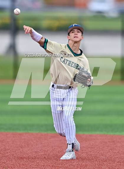 Thumbnail 3 in Cathedral vs. Lawrence Central (IHSAA 4A Section 10 Semifinal)  photogallery.