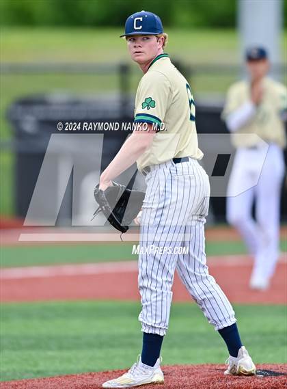 Thumbnail 2 in Cathedral vs. Lawrence Central (IHSAA 4A Section 10 Semifinal)  photogallery.