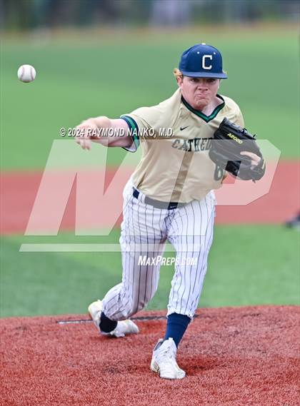 Thumbnail 1 in Cathedral vs. Lawrence Central (IHSAA 4A Section 10 Semifinal)  photogallery.