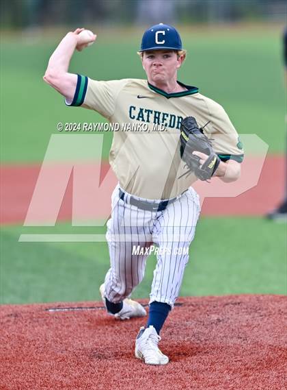 Thumbnail 3 in Cathedral vs. Lawrence Central (IHSAA 4A Section 10 Semifinal)  photogallery.
