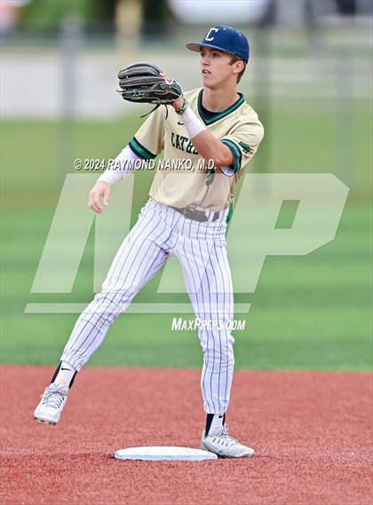 Thumbnail 1 in Cathedral vs. Lawrence Central (IHSAA 4A Section 10 Semifinal)  photogallery.