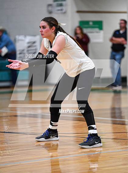 Thumbnail 2 in McMullen County vs Richards (UIL Volleyball 1A Region III Semifinal) photogallery.
