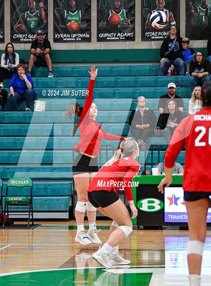 Thumbnail 1 in McMullen County vs Richards (UIL Volleyball 1A Region III Semifinal) photogallery.