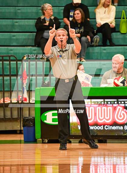 Thumbnail 2 in McMullen County vs Richards (UIL Volleyball 1A Region III Semifinal) photogallery.