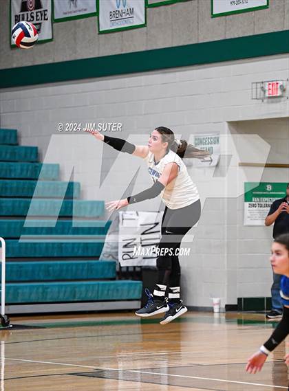 Thumbnail 1 in McMullen County vs Richards (UIL Volleyball 1A Region III Semifinal) photogallery.