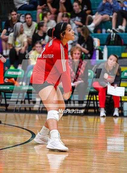 Thumbnail 3 in McMullen County vs Richards (UIL Volleyball 1A Region III Semifinal) photogallery.