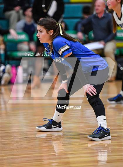 Thumbnail 3 in McMullen County vs Richards (UIL Volleyball 1A Region III Semifinal) photogallery.