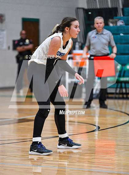 Thumbnail 3 in McMullen County vs Richards (UIL Volleyball 1A Region III Semifinal) photogallery.