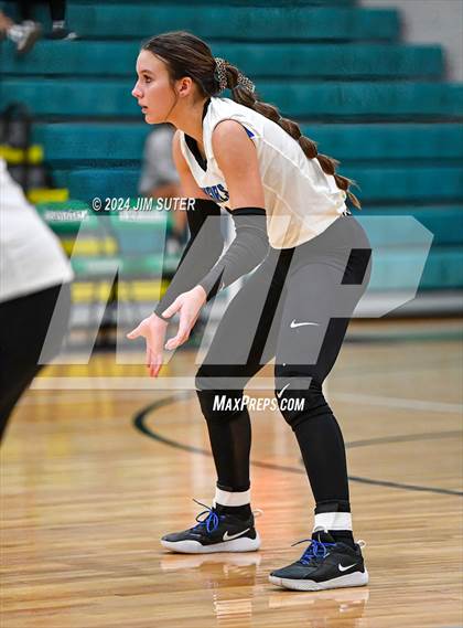 Thumbnail 1 in McMullen County vs Richards (UIL Volleyball 1A Region III Semifinal) photogallery.