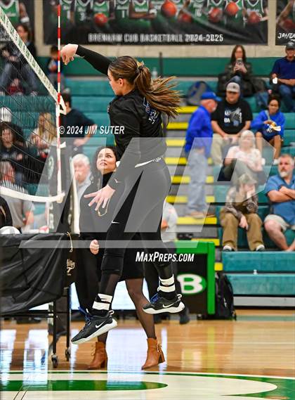 Thumbnail 3 in McMullen County vs Richards (UIL Volleyball 1A Region III Semifinal) photogallery.