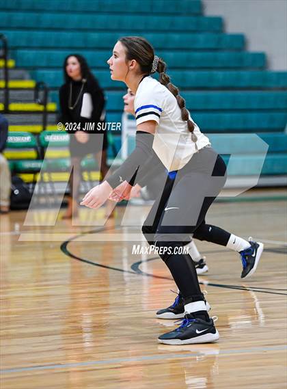 Thumbnail 2 in McMullen County vs Richards (UIL Volleyball 1A Region III Semifinal) photogallery.
