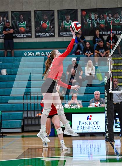 Thumbnail 1 in McMullen County vs Richards (UIL Volleyball 1A Region III Semifinal) photogallery.