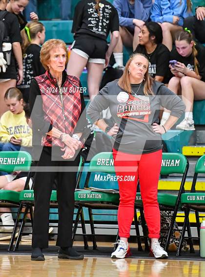 Thumbnail 2 in McMullen County vs Richards (UIL Volleyball 1A Region III Semifinal) photogallery.