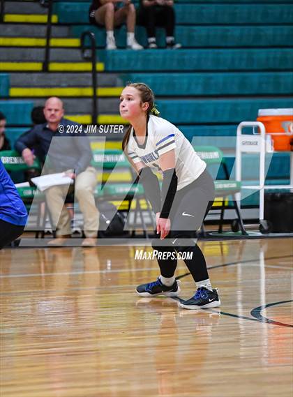 Thumbnail 1 in McMullen County vs Richards (UIL Volleyball 1A Region III Semifinal) photogallery.