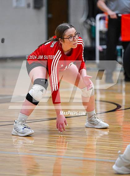 Thumbnail 1 in McMullen County vs Richards (UIL Volleyball 1A Region III Semifinal) photogallery.