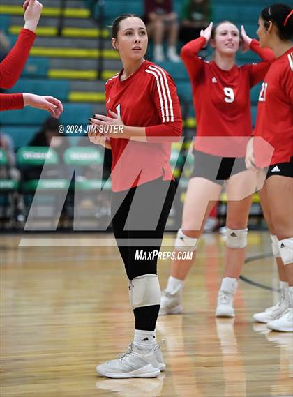 Thumbnail 1 in McMullen County vs Richards (UIL Volleyball 1A Region III Semifinal) photogallery.