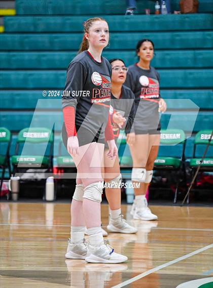 Thumbnail 2 in McMullen County vs Richards (UIL Volleyball 1A Region III Semifinal) photogallery.