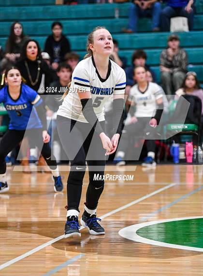 Thumbnail 2 in McMullen County vs Richards (UIL Volleyball 1A Region III Semifinal) photogallery.