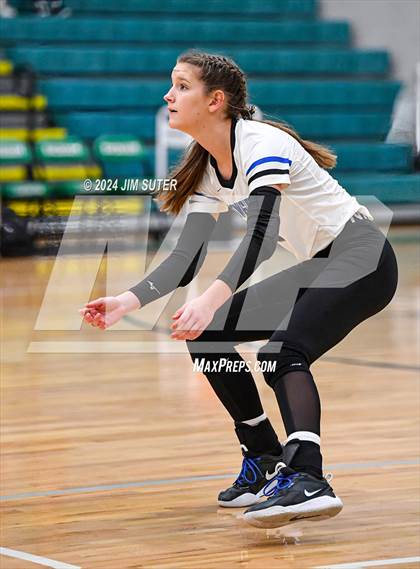 Thumbnail 1 in McMullen County vs Richards (UIL Volleyball 1A Region III Semifinal) photogallery.