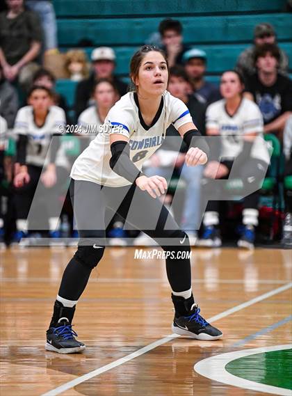 Thumbnail 2 in McMullen County vs Richards (UIL Volleyball 1A Region III Semifinal) photogallery.
