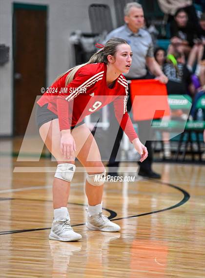 Thumbnail 1 in McMullen County vs Richards (UIL Volleyball 1A Region III Semifinal) photogallery.