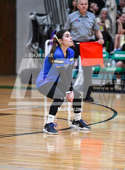 Thumbnail 1 in McMullen County vs Richards (UIL Volleyball 1A Region III Semifinal) photogallery.