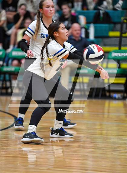 Thumbnail 2 in McMullen County vs Richards (UIL Volleyball 1A Region III Semifinal) photogallery.