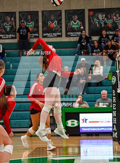 Thumbnail 3 in McMullen County vs Richards (UIL Volleyball 1A Region III Semifinal) photogallery.