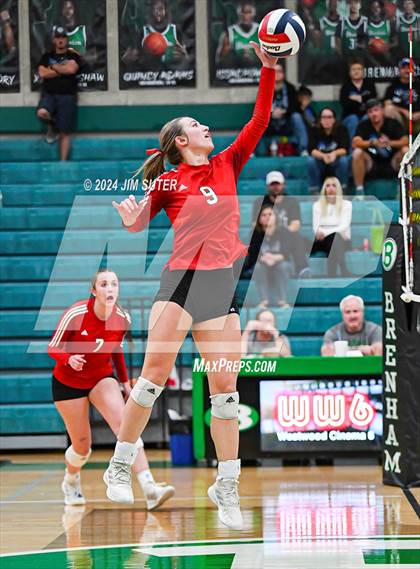 Thumbnail 1 in McMullen County vs Richards (UIL Volleyball 1A Region III Semifinal) photogallery.