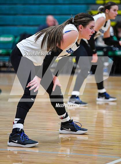 Thumbnail 2 in McMullen County vs Richards (UIL Volleyball 1A Region III Semifinal) photogallery.