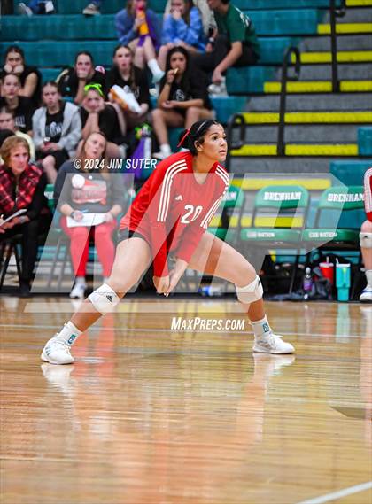 Thumbnail 3 in McMullen County vs Richards (UIL Volleyball 1A Region III Semifinal) photogallery.