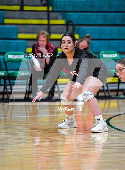 Thumbnail 2 in McMullen County vs Richards (UIL Volleyball 1A Region III Semifinal) photogallery.