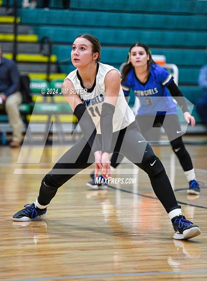 Thumbnail 1 in McMullen County vs Richards (UIL Volleyball 1A Region III Semifinal) photogallery.