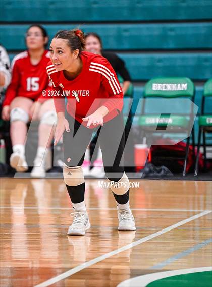 Thumbnail 3 in McMullen County vs Richards (UIL Volleyball 1A Region III Semifinal) photogallery.
