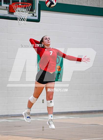 Thumbnail 1 in McMullen County vs Richards (UIL Volleyball 1A Region III Semifinal) photogallery.