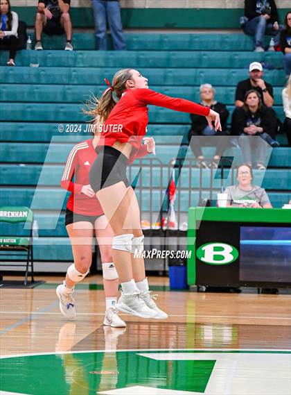 Thumbnail 2 in McMullen County vs Richards (UIL Volleyball 1A Region III Semifinal) photogallery.