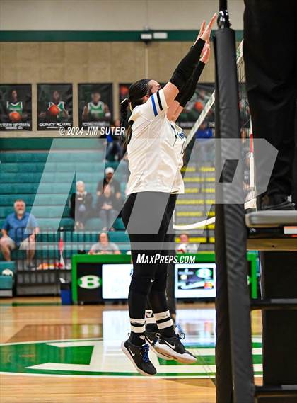 Thumbnail 1 in McMullen County vs Richards (UIL Volleyball 1A Region III Semifinal) photogallery.