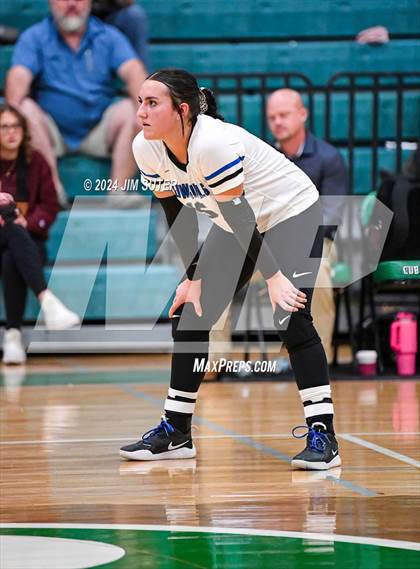 Thumbnail 3 in McMullen County vs Richards (UIL Volleyball 1A Region III Semifinal) photogallery.