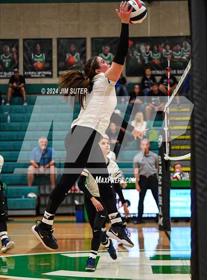 Thumbnail 1 in McMullen County vs Richards (UIL Volleyball 1A Region III Semifinal) photogallery.