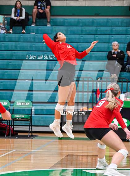 Thumbnail 3 in McMullen County vs Richards (UIL Volleyball 1A Region III Semifinal) photogallery.