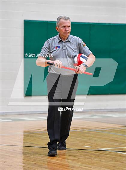 Thumbnail 2 in McMullen County vs Richards (UIL Volleyball 1A Region III Semifinal) photogallery.