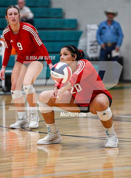 Thumbnail 2 in McMullen County vs Richards (UIL Volleyball 1A Region III Semifinal) photogallery.