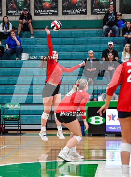Thumbnail 3 in McMullen County vs Richards (UIL Volleyball 1A Region III Semifinal) photogallery.