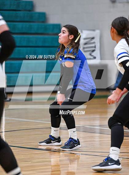 Thumbnail 3 in McMullen County vs Richards (UIL Volleyball 1A Region III Semifinal) photogallery.