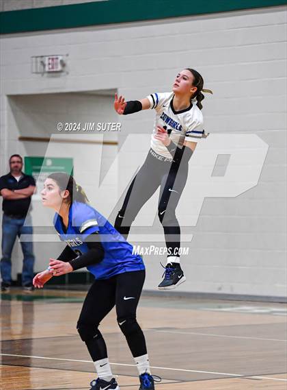 Thumbnail 1 in McMullen County vs Richards (UIL Volleyball 1A Region III Semifinal) photogallery.