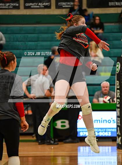 Thumbnail 2 in McMullen County vs Richards (UIL Volleyball 1A Region III Semifinal) photogallery.