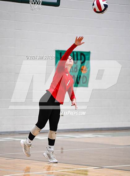 Thumbnail 2 in McMullen County vs Richards (UIL Volleyball 1A Region III Semifinal) photogallery.