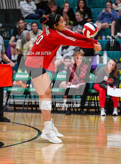 Thumbnail 1 in McMullen County vs Richards (UIL Volleyball 1A Region III Semifinal) photogallery.