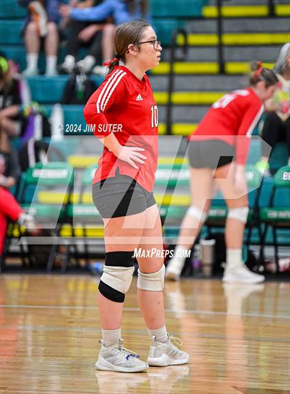 Thumbnail 1 in McMullen County vs Richards (UIL Volleyball 1A Region III Semifinal) photogallery.